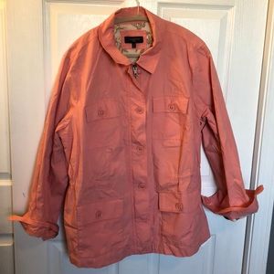 Talbots Woman utility Jacket Pink PLUS SIZE